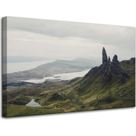 Leinwanddruck Natur Berggipfel 80x50 cm