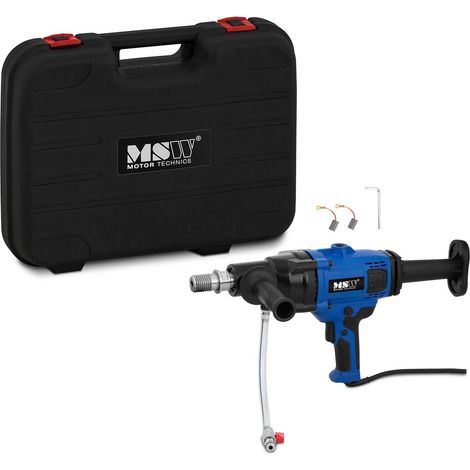 MSW – Scie cloche diamantée 150 mm 2000 W – Pour béton armé – Vitesse réglable 0-1950 tr/min – Limiteur de couple PRCD – Mallette de transport