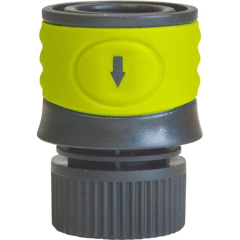 Raccord Rapide d'Arrosage Jardibric Automatique Bi-Matière F 20x27 Vert A3917BM (1/3)