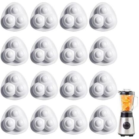 Lot de 16 roulettes pour déplacer des meubles de roues à billes pour meubles Rotation de 360 degrés, roues pivotantes auto-adhésives pour armoires de réfrigérateur, table de chaises (1/5)