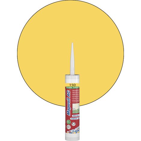 Silicone MAPESIL AC MAPEI  310 ml - 150 Jaune (1/4)