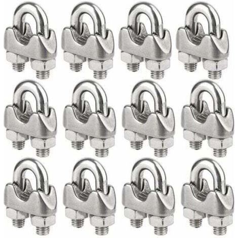 Packung mit 12 Edelstahl-Kabelbindern für Kabel mit 5 mm Durchmesser (M5)
