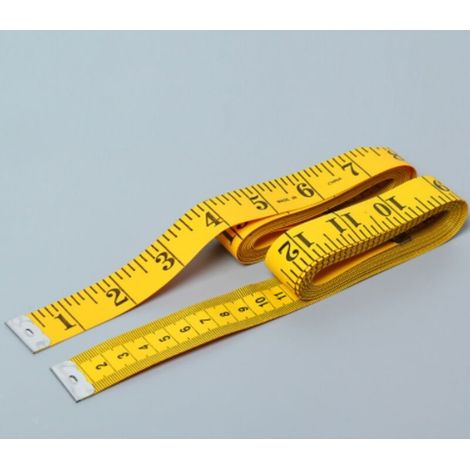 Ruban mesure tissu épais 300CM, couture humain/tissus/réduction poids/tissage main (1/4)