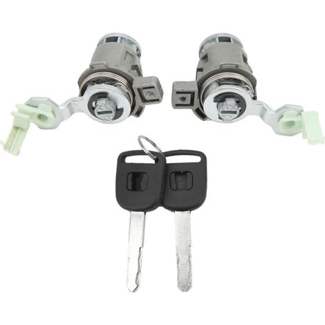 Türschließzylinder vorne 72185 S9A 013, Set mit zwei Schließzylindern (links und rechts) inklusive 2 Schlüsseln für Honda Civic, CR-V, Element, Odyssey, S2000 und Crezuo