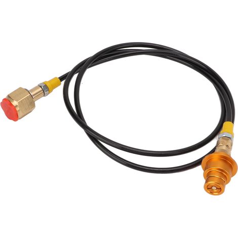 60-Zoll-Flexadapter für Getränkeautomaten, Messing und ABS, CO2-Schnellanschlussschlauch mit Schnellkupplung (1/5)