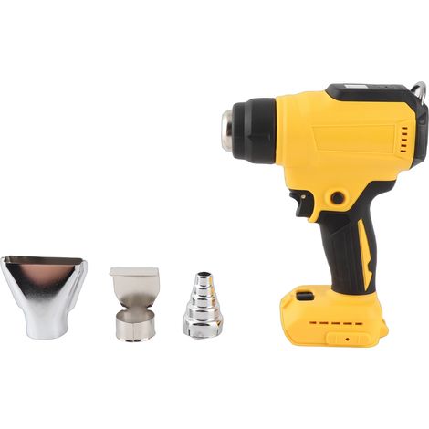 [JAMAIS UTILISÉ]Pistolet à air chaud portable, rechargeable et sans fil, chauffe rapide de 30 °C à 550 °C, avec 3 buses, 300 W, pour batterie DCB200 18 V (1/5)