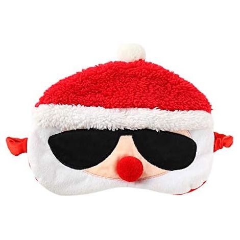 Masque pour les yeux respirant Funny Santa Novelty (Rouge),