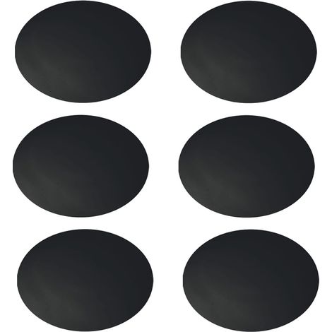 vasalat Wandtürstopper Set - Türpuffer 60mm, Höhe 15mm - Türstopper selbstklebend ideal zum Schutz von Wand & Tür, schwarz - 6 Stück (1/3)