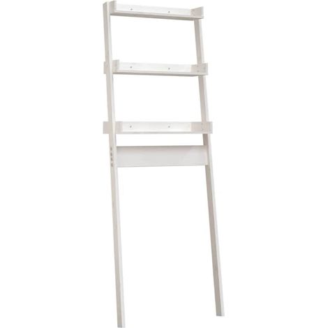 Maison Exclusive - Rastrelliera da Bagno Bianca 63,5x32x179 cm Legno Massello Pino (1/5)