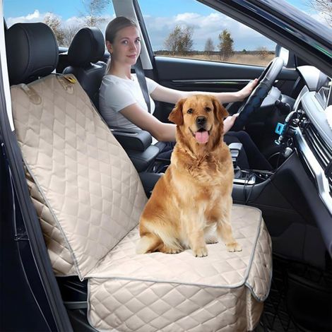 Housse Siège Avant Chien - 1 Pièce - Tissu Oxford 600D - Imperméable Antidérapant - Protection Voiture Camio MANCHE PORTE-ELECTRODE (1/5)