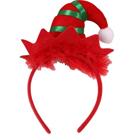 Stirnband Navidad - Corona Brillante Dorada - Adorno Para El Pelo - Talla Única (1/5)