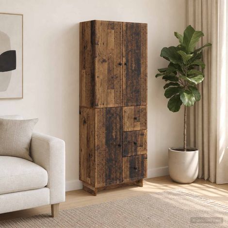 vidaXL Schrankset 2 pcs 66 x 34,5 x 90 cm Holzwerkstoff (1/5)