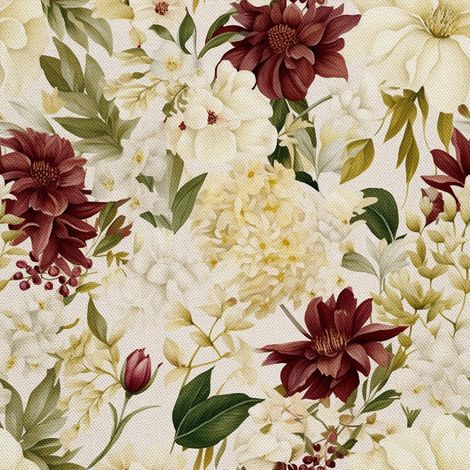 Tela decorativa para exteriores Oxford - Motivo floral I DX5660 (1/5)