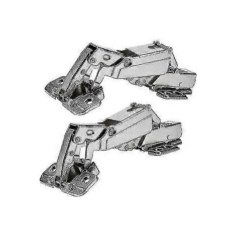 Stück 175-Grad-Scharniere für rahmenlose Schranktüren, verdeckte, hydraulisch verstellbare Montagescharniere, neu