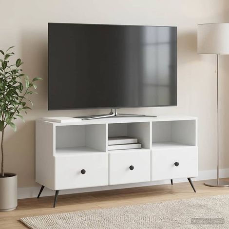 vidaXL Mobile TV Bianco 102 x 34,5 x 50 cm Legno ingegnerizzato (1/5)