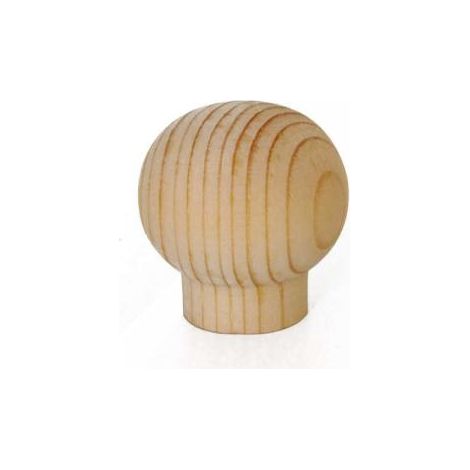 Pomolo in legno - Ø 26 mm. - pino grezzo