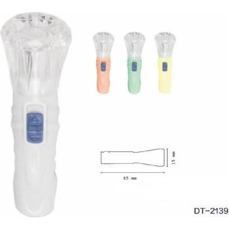 Wisdom - Set 4 Pezzi Mini Torcia Led Portachiavi Tascabile Resistente Portatile Dt-2139 - (1/4)