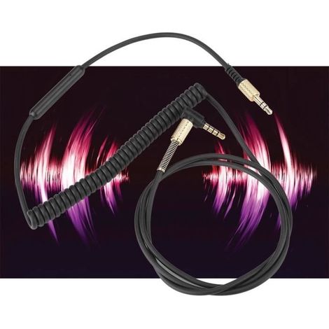 Audiokabel – Marshall II – 3,5-mm-Winkelstecker – 3,5-mm-Klinkenstecker (gerade) – 119 cm Länge (1/4)