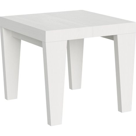 Tavolo Allungabile 90-246x90x77 cm Spimbo Bianco Frassino (1/4)
