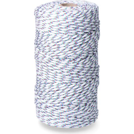 Cuerda trenzada pp tricolor 5 mm x 200 m (1/4)