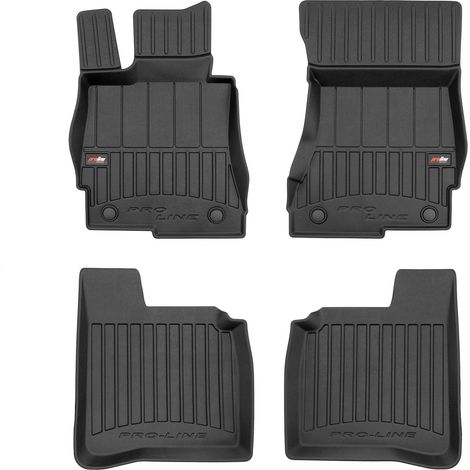 OMAC Tapis de Sol Caoutchouc Compatible avec Mercedes Classe S Long 2005-2013 Noir Premium (1/5)