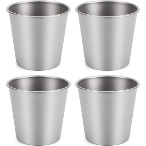 Ti Kaffeebecher, kompakter und vielseitiger Trinkbecher für draußen, ideal für Kaffeeliebhaber, 452 g (mattiertes 4er-Set) (1/5)