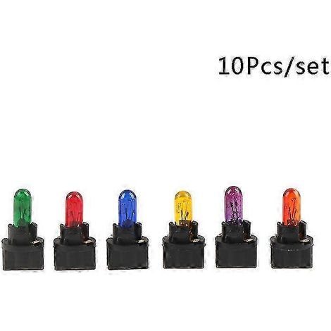 10 Stück T5 T6.5 LED-Lampen W1.2W Auto-Innenbeleuchtung Armaturenbrett Heizungsanzeige Edition 1023
