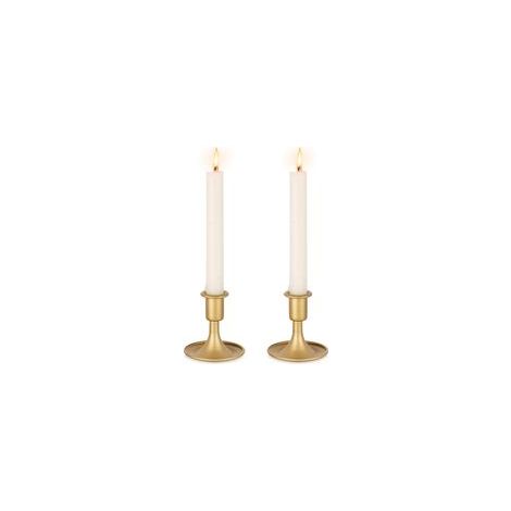 Bougroir Doré Chandelier Rétro en Or: Lot de 2 Porte-Bougies en Métal Bougeoirs Mariage pour Bougies Conique Perfect pour Centre de Table Noël Fête ou Décoration d'intérieure