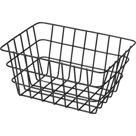 Cesta de almacenamiento negra mate, 2821,512 cm, baño/aseo/hogar