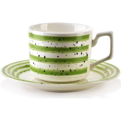 Juego de 6 vasos Joy, verdes, 210 ml (1/3)