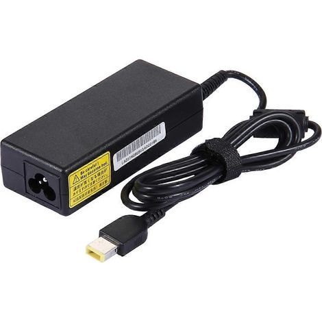 Adaptateur secteur universel pour ordinateur portable 20 V 3,25 A 65 W (première génération), format carré, avec câble d'alimentation (1/4)