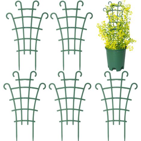 Support de 8 pièces pour stand de fleurs, plantes de jardin, plantes d'escalade, rosiers, tige fixe, verdure (1/5)