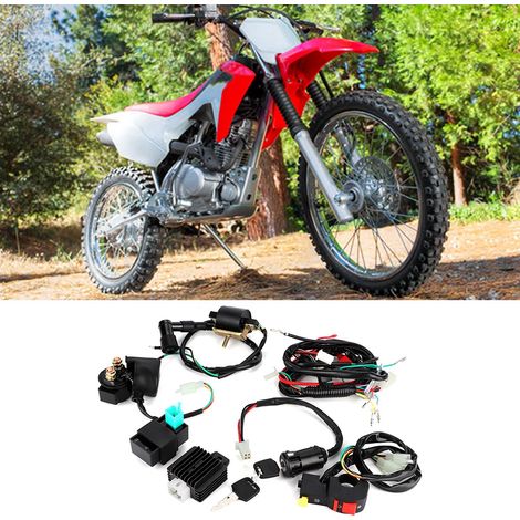 Kit de câblage électrique complet pour moto cross 110cc, pièces modifiées, faisceau de démarrage moteur (1/3)
