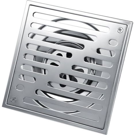 Drain de sol carré en acier inoxydable anti-odeur pour salle de bain, drain de douche de gros calibre (1/5)