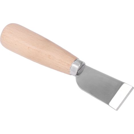 Couteau de Travail du Cuir avec Lame Aiguisée en Acier Inox et Manche Ergonomique en Bois - Outil de Sculpture Artisanale (1/5)