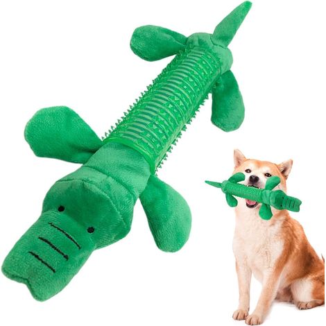 Plush Squeaky Dog Toy, Stuffed Chew Dog Toy, Sound Squeaker