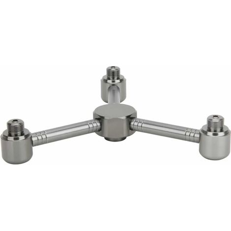 Outdoor-Camping-Gaskocheradapterköpfe aus Aluminiumlegierung, Ofenumrüstanschlüsse, Zubehör (drei Köpfe)
