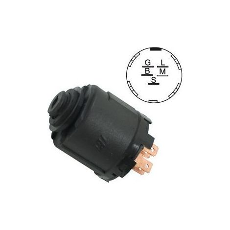 Contacteur à clé 5 bornes 144921 – Adaptable tondeuses – 3 positions – Remplace AYP 140399, 154855, 178744 – Pour montage 15,9 mm (1/3)