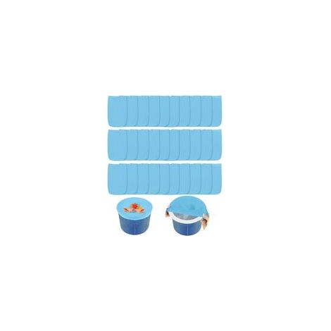 BRAVIX Schwimmbad-Skimmerfilter, 30 Schwimmbad-Skimmersocken, Skimmernetz, Schwimmbad-Skimmerfiltersocke für Schwimmbadkorb, Pool-Skimmersocken für Schwimmbecken, Blau