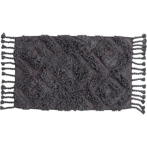 Hilma Badematte 80x50cm dunkel grau.