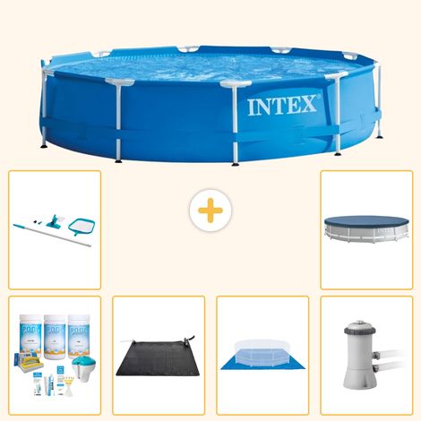 Intex Piscine Tubulaire Ronde - 366x76 cm - 7-pièces S20427