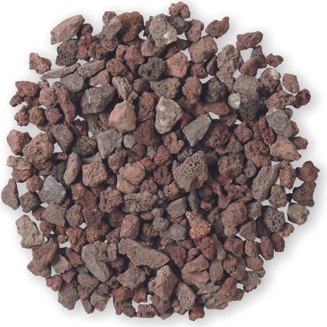 Jardinex – Pouzzolane rouge 6/12 mm sac 20L – Paillage minéral pour jardinières et pots – Régule l'humidité et protège du gel (1/2)