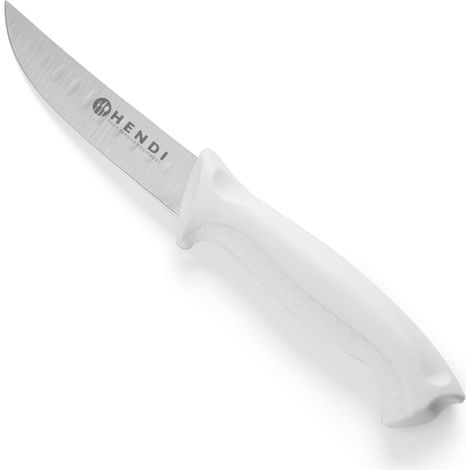 Coltello per formaggio con taglio sferico HACCP 190mm - bianco - HENDI 842256