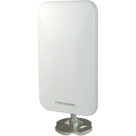 Metronic – Antenne terrestre extérieure UHD 4K DAB+ – Amplification faible bruit – Insensible aux perturbations 5G – Réception optimale TNT