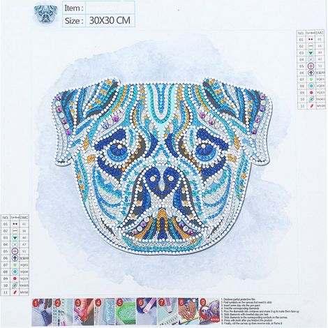 Tableau de peinture diamant à faire soi-même, décoration intérieure pour la maison, le restaurant, le bureau ou le bar (DZ518) (1/5)