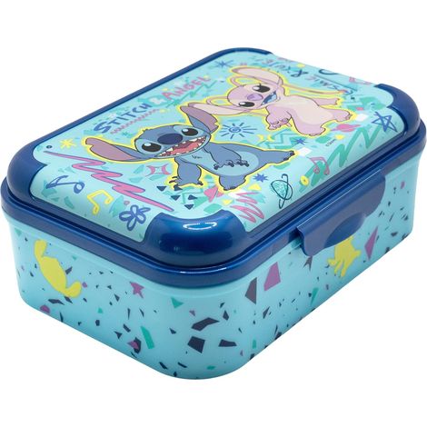 Boîte à Sandwich Enfant 1423ml - Lunch Box Plastique Résistante Sans BPA avec Couvercle Décoré pour École et Sorties (1/3)
