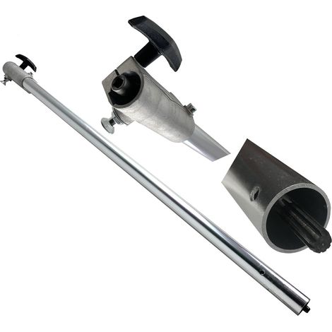 Sakawa – Barre de transmission complète 780 mm pour débroussailleuse – Connexion 7 mm carré femelle – Compatible avec plusieurs accessoires