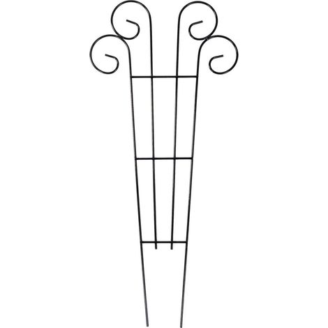 Metall Blumenspalier 62x28cm Rankhilfe Pflanzenstütze Rankgitter Kletterhilfe