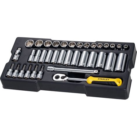 STANLEY® Hand Tools 3/8in Drive Metric Socket Module 36 Piece