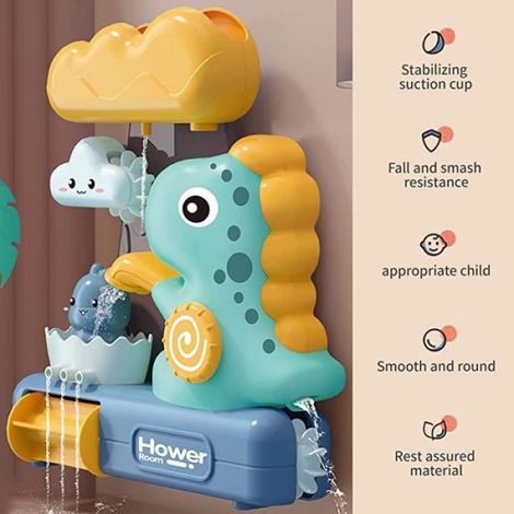 Jouet de Bain Bébé - - Coffret Dino - Etanche - Multicolore - 4 éléments (1/4)